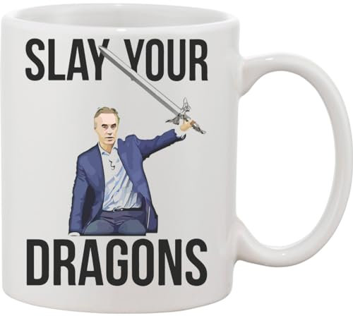 Slay Your Dragons Psychologist Intellectual Author Ceramic Mug White