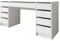 Mirjan24 Schreibtisch Ada Bis, 9 Schubladen Schülerschreibtisch Computertisch B:H:T 154x76x55cm, Kinderschreibtisch Arbeitstisch PC-Tisch Jugendzimmer Kinderzimmer (Weiß)