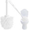 Replacement Toilet Brush White With Strong Plastic Handle & Deep Cleaner Bristles Loo Brush (1)