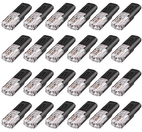 24 connettori per cavi a 2 poli, tipo H, morsetti di collegamento senza saldatura