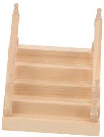 TOYANDONA Mini Holztreppe Für Puppenhäuser Dekorative Miniatur Treppe Für Kreative Wohnaccessoires Ideal Desktop Ornament Und Für Puppenzubehör Vielseitig Einsetzbar