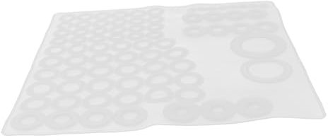 Uonlytech 79 Stück O-ring Dichtungsscheiben aus Silikon für Wasserhähne und Duschen Weiß für Küchenspülen und Haushaltsreparaturen