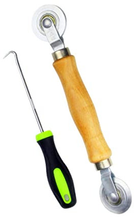 SHINEOFI 2pezzi Per Pressare La Zanzariera Rotella Per Pressare Filato Accessorio Per Zanzariera Di Strumenti Per Installazione Di Zanzariere Per Finestre e Porte