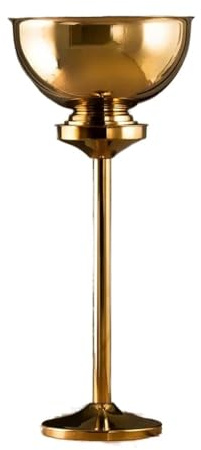 XSDAJSD Seau à Champagne en Acier Inoxydable avec Support, Refroidisseur à vin sur Pied, Refroidisseur à vin avec Seau à Glace pour Cuisine, Bar et extérieur (doré)