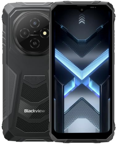 Blackview Fort 1 | 6,56 HD+ 90Hz | 12GB RAM + 128GB (2TB) | Schwarz | Android 15 | Robuste Bauweise | 16MP + 8MP Kamera | 10000mAh | NFC | Dual SIM | IP68/IP69K | 2 Jahre Garantie