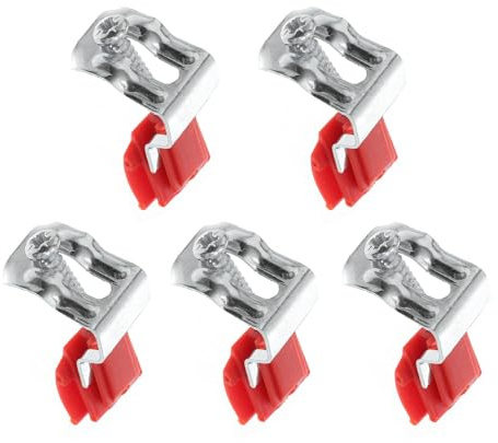 SHOWERORO 5pezzi Morsetti di Fissaggio Lavello Cucina Resistenti Clip Montaggio Staffe Sottotop per Lavelli Bagno e Cucina Struttura Robusta e Duratura per Montaggio Lavandino