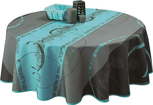 Le linge de Jules Tischdecke, Polyester, Blau, 160 cm cm