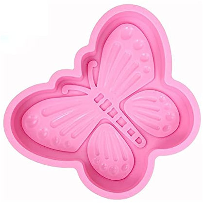 JasCherry Silikon Backform für Schokolade, Cupcakes, Kuchen, Muffinform für Muffins, Pudding, Eiswürfel und Gelee - Schöner Schmetterling