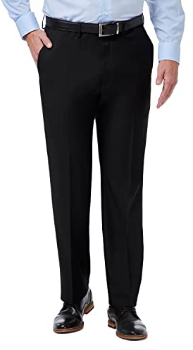 Haggar Men's Classic Fit Premium Comfort Dress Pant Black