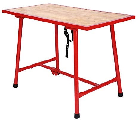 Banco da lavoro pieghevole acciaio 120x62,5cm Tavolo da officina