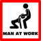 Aufkleber Sticker Man at Work JDM Tuning Autoaufkleber Fun Lustig Stickerbomb Sex Girls Motorrad Moped Simson Trabant S50 Schwalbe Zweitakt