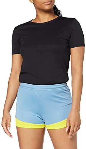 Kempa Damen Shorts Emotion 2.0 Shorts, Dove Blau/limonengelb, L, 200316614