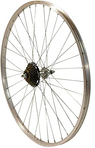 Redondo 24 Zoll Hinterrad Laufrad Kasten Felge Silber + 7 Fach Kranz