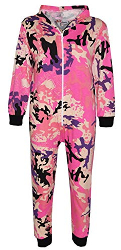 A2Z 4 Kids Girls Cotton Overalls All in One Jumpsuit Casual Fashion Style | Soft Camouflage Playsuit Comfortable Lightweight Daily Wear Ages 5-13 Years