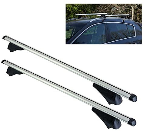 UKB4C Locking Car Roof Rack/Cross Bars for Low Profile Flush Rails (120cm)