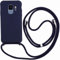 Ququcheng Kompatibel mit Samsung Galaxy S9 Plus Hülle,Handykette Hülle Silikon Seil Necklace Handyhülle mit Kordel Tasche TPU Bumper Schutzhülle für Samsung Galaxy S9 Plus-Blau