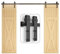 TSMST 305CM/10FT Sliding Barn Door Hardware Kit Track Roller Closet Accessory for Double Door
