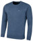 Calvin Klein Herren mit Rundhalsausschnitt Sweater - Denim Marl - L