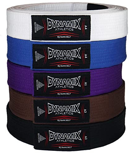 Dynamix Athletics Brazilian Jiu Jitsu Gürtel - Erwachsene - BJJ Ju Jutsu Gi Kimono Rank Belt (Blau, A2)