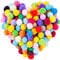 500 Stück Bunte Pompons,10mm Bunte Pompons zum Basteln , Mini Filzkugeln Multicolored Flauschigen Bälle,Bunt Mini Pompons, Pom Pom bälle Flauschigen Plüsch Bälle für Lustige DIY Kreative Handwerk