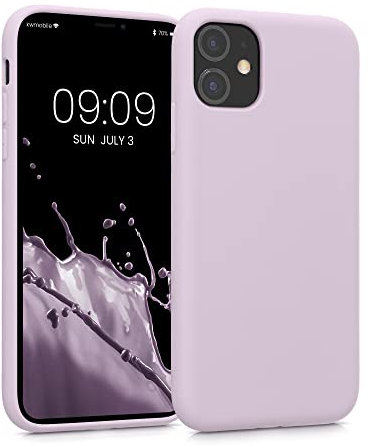 kwmobile Case Compatible with Apple iPhone 11 Case - Slim Protective TPU Silicone Phone Cover - Nude Lilac