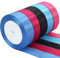 TONIFUL 5 Farben 115M x 25mm Satinband Geschenkband Schleifenband Stoffband Dekoband Stoff Bänder zum Basteln und Geschenk Verpacken, Dekoration, Blumen, Basteln, Rosa und Blau（23M/pro Volumen）