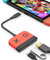 Tendak Typ C auf HDMI Adapter für Switch 3 in 1 USB-C Hub mit USB 3.0 PD Aufladung 4K HDMI Konverter für Nintendo Switch/Switch OLED, MacBook Pro, Samsung S22 Huawei Mate 30 (Rot)