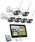 ZOSI 3MP Kit Videosorveglianza WiFi Esterno, 8CH 2TB NVR con Monitor, 6x Telecamera WiFi 3mp, Rilevamento di Persone, Visione Notturna a Colori, Audio a 2 Vie, C302