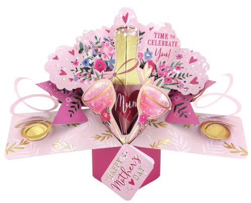 Time To Celebrate You! Mum Pop Up Mother's Day Greeting Card 3D Pop-Up Cards MPOP029