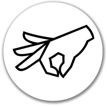 Huuraa Aufkleber Reingeguckt Hand Geschenk 10cm Sticker Reingeguckt Geschenkidee