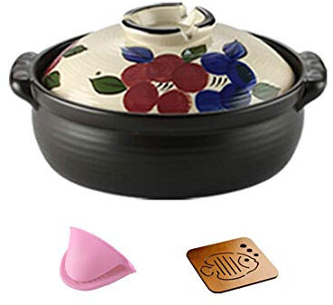 Tappetino da Ballo, casseruola Casseruola in ghisa Pirofile con coperchi Casseruola Casseruola con Coperchio per Forno Pentola di Terracotta PYREX