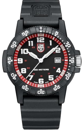 Luminox Leatherback SEA Turtle Giant XS.0335 Armbanduhr, 44 mm | Taucheruhr: Schweizer Quarzwerk, gehärtetes Mineralglas (550–650 Vickers), 100 m Wasserbeständigkeit