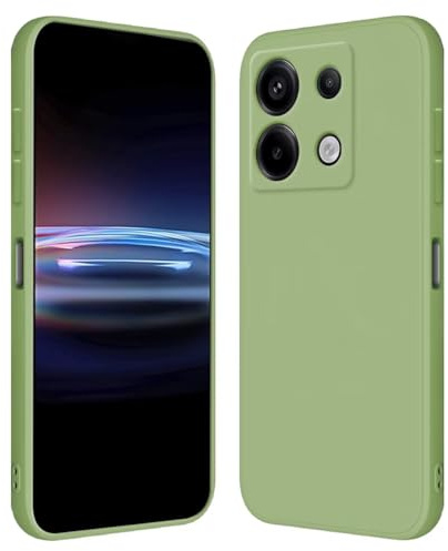 RankOne Case for Redmi Note 13 Pro 5G / POCO X6 5G (6.67 Inches) Soft TPU Silicone Case - Matcha Green