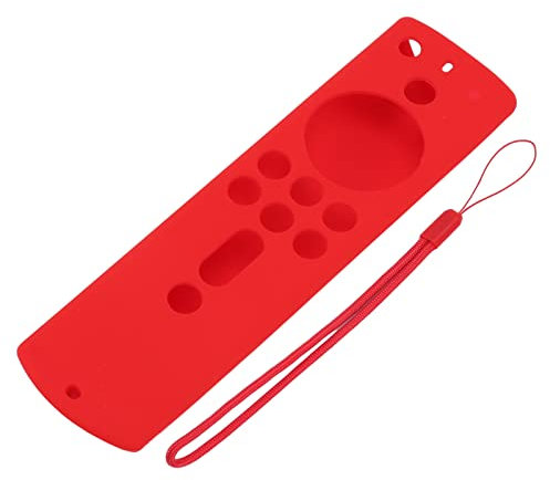 Fire Stick Remote Cover, Shockproof Silicone Case For TV Firestick 4K 2nd Gen, 3 Pack Red, Precise Cutouts, Anti Slip Design, Soft Skin Friendly, Replacement For Fire TV Stick 4K 2018