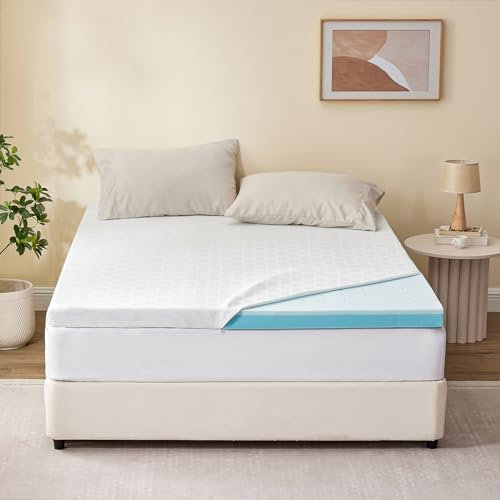 RUIKASI Matratzen Topper 180x200cm - Öko-TEX Zertifiziert 2-in-1 Mattress Topper, 2cm körpergerecht H2 Visco Memory Foam+5cm unterstützend H3 Kaltschaum für Boxspringbett mit abnehmbaren Bezug
