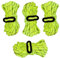 OLPRO Pack of 4 Tent Guy Lines, Camping, Brightly coloured, Outdoor, Hi-Vis, 4 metres long, Diameter 4mm