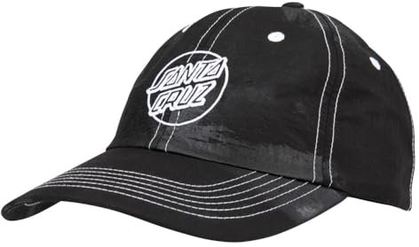 Santa Cruz Kappe Crash DOT Hat Herren verstellbar mit Kratz-Effekt Original Skateboard, schwarz crash, One size
