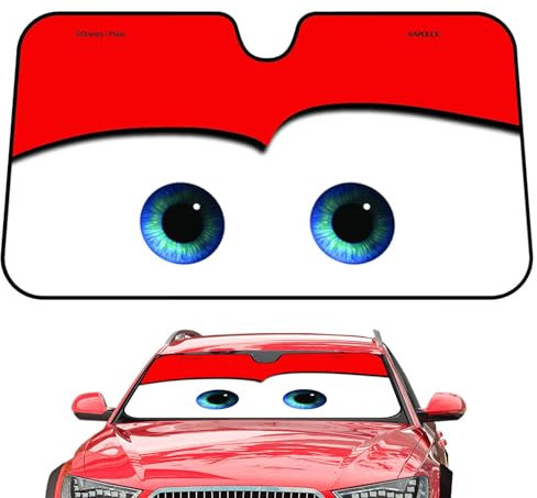 Auto Windschutzscheibe Sonnenblende, Faltbare Sonnenschutz Frontscheibe, Sonnenblende Auto Mit Augendesign, Sonnenschutz Auto Frontscheibe Innen, Auto-Sonnenschutzfolien, 130 X 70 cm