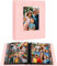 272 Taschen Fotoalbum 13x18 Hält 272 Fotos, Extra große Kapazität Lederbezug 13x18 Fotoalbum mit Frontfenster für Familie Hochzeit Baby Bilder, 13x18 Fotobuch mit schwarzen Innenseiten (Rosa)
