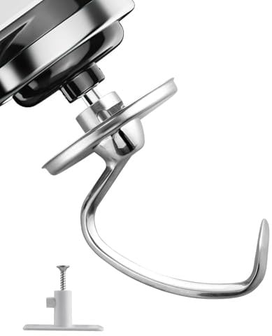 Tanice Gancho para Amasar Gancho para Amasar de Acero Inoxidable 304 para Kitchenaid Gancho para Amasadora para Batidoras de Pie de Cabeza Inclinable KitchenAid 4.5-5QT