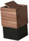 Baoblaze Wooden Trash Bin Enclosure with Hinged Lid, dark brown