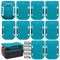 WYYFXY® 10 Stück Akkuhalter Kompatibel mit Makita&Bosch, 14,4V/18V Akku Halterung, Wandhalterung Batteriehalter Blau mit Schrauben