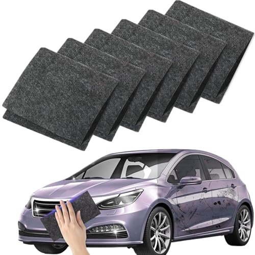 DAAIZIII 6 Stück Nano Sparkle Tuch Auto Kratzer Reparatur, Lackpflege, Autoreinigung