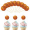 Bliceon 24er Set Basketball Cupcake Topper – Sportliche Kuchen Dekoration für Basketball Partys, Geburtstagsfeiern & Sportler-Events, für Sport-Themen und Events