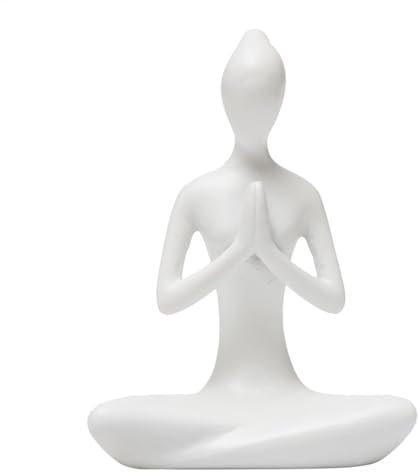 Fukamou Yoga-Figuren, Heimdekoration, Yoga-Statue - Yoga-Pose-Meditationsfiguren,Yoga Spirituelles, Yoga-Statue Für -Wohnzimmer, Akzente, Yoga-Figuren, Tischdekoration Für