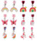 Mikovivi 6 Paar Ohrclips für Mädchen, Regenbogen Einhorn Ohrclips Nicht Durchstochene Ohrringe für Kinder Prinzessinnen Verkleidung Party Schmuckzubehör