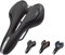 Naturvibes Fahrradsattel SpeedGel, MTB-Sattel 3.0 Herren Bequem (Asphaltschwarz)