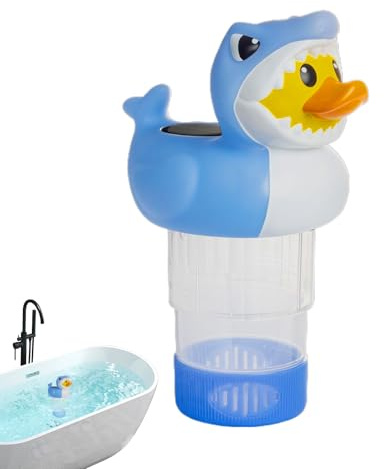 syayw Solar-Chlorschwimmer | Schwimmer für Chlortabletten, große Kapazität, sparsame Solarbeleuchtung für Teich, Außenbereich, Spa