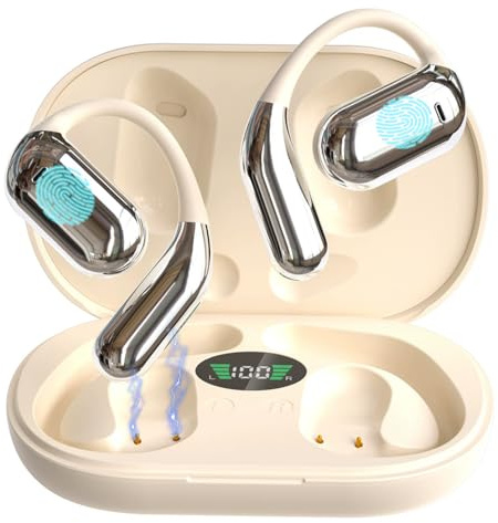 AI Translation Earbuds Real Time, Language Translator Earbuds Open Ear Headphones Noise Cancelling, Earphones Wireless Bluetooth Earbuds Translate, Translating Device for Travel Business Learning