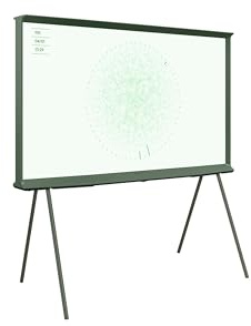 Samsung The Serif Green 55-inch QLED TQ55LS01DB TV, Certified Non-Reflective Screen, 360° Design TV, Ambient Mode+, Smart TV, OTS Lite Technologies, Detachable Legs Included